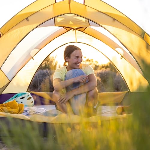 HEST Camp Pillow (Large) - Temperature Resilient Memory Foam - Essential for Camping, Backpacking, and Outdoor Adventures - Compact Packable Travel Pillow - 20" L x 26" W - style: Camp Pillow - Large