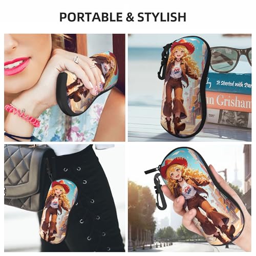 Portable Leather Glasses Case Anti-pressure Glasses Bag Coin Purse Storage Bag Suitable for Men and Women - color: F