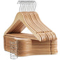 Wooden Hangers 30 Pack Clothes Hanger for Daily Used,Coat Hangers for Closet,Heavy Duty Wood Hanger for Suit, Shirts, Jackets, Dress, Pant （Light Natural） - color: Light Natural