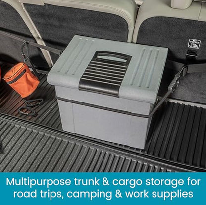 High Road Trunk Organizer Cargo Strap with Bungee Cords and Carabiners for SUVs, Hatchbacks and Vans