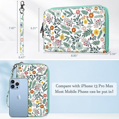 Fintie Family Passport Holder Wallet, RFID Blocking Travel Document Organizer Clutch Bag Credit Cards Case Cover for Women Men - color: Spring