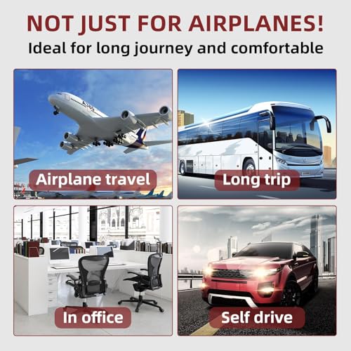 SZXYX Foot Hammock for Plane Travel (2 Pack), Memory Foam Airplane Foot Hammock Provides Foot Rest for Air Travel, Portable Airplane Travel Essentials & Long Flight Must Haves