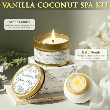 Self Care Get Well Soon Gifts Baskets for Women, Birthday Gifts Spa Care Package After Surgery, Inspirational Thinking of You Sympathy Basket Feel Better Christmas Encouragement Gift for Mom Friends - color: Sage Green