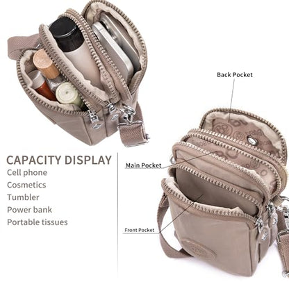 Small Crossbody Bags for Women Cell Phone Cross body Purses with Adjustable Strap & Headphone Jack, Shoulder Bag - color: Blue