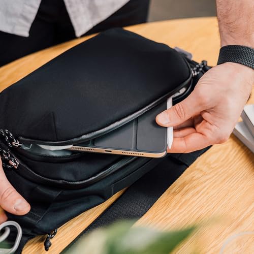 orbitkey Urban Sling Plus – Compact Crossbody Bag with Adjustable Strap & Quick Access Pockets – Lightweight Everyday Carry Sling for Travel, Work, Gym & Outdoor Adventures (Black) - color: Black, size: Urban Sling Plus
