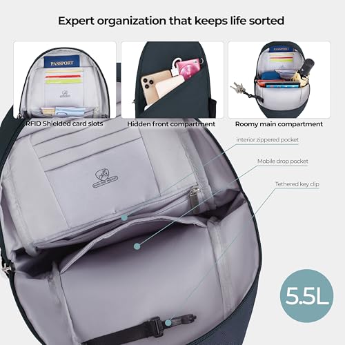 Travelon Anti-Theft Classic Sling Bag - color: Midnight