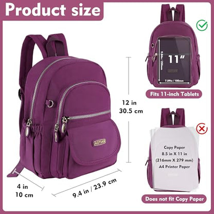 AOTIAN Mini Nylon Women Backpacks Casual Lightweight Small Daypack for Girls - color: Mini Deep Purple
