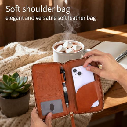 Multifunctional RFID Passport Wallet, Elegant Travel Passport Holder Wallet Boarding Pass Pouch for Business Trip & Vacation