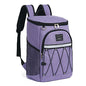 Backpack Cooler Backpack 26 Cans Insulated Leak Proof for Women Men Beach Camping Picnic Fishing Hiking Lunch Backpack Waterproof Cooler - color: Purple, size: Medium