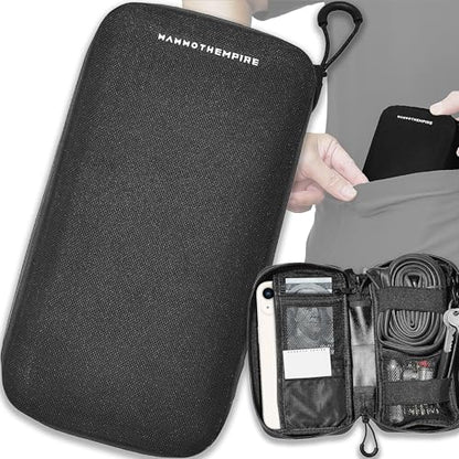 Cycling Wallet & Waterproof Phone Pouch — Rain-Resistant Bike Jersey Pocket Organizer with YKK Zippers | Cards, Cash, Keys & Tool Pouch for Road, MTB, Gravel, EDC & Travel, Black