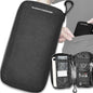 Cycling Wallet & Waterproof Phone Pouch — Rain-Resistant Bike Jersey Pocket Organizer with YKK Zippers | Cards, Cash, Keys & Tool Pouch for Road, MTB, Gravel, EDC & Travel, Black