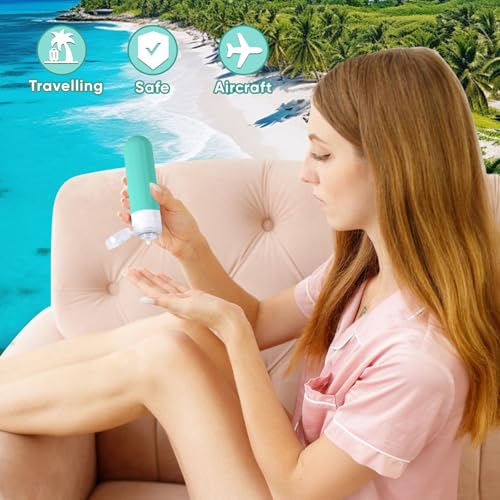 Landisun Travel Bottles for Toiletries 18Pack Travel Size Containers Toiletry Travel-Containers TSA Approved Leak Proof (Blue) - color: Blue