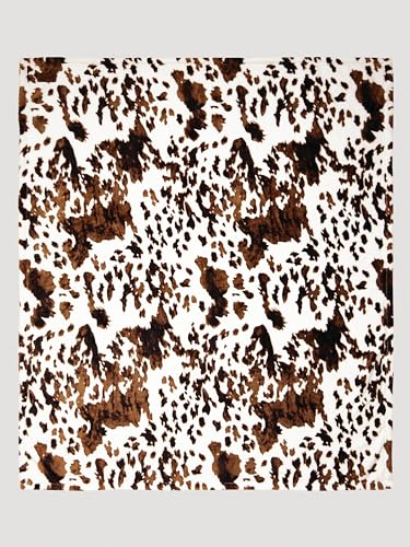 Carstens, Inc. Travel Blanket, Premium Compact 2-in-1 Airplane Blanket/Pillow, Wrangler Tri-Color Cowhide - color: Wrangler Tri-color Cowhide