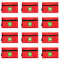 Red Emergency Bag First Aid Small Empty Travel Rescue Pouch First Responder Storage Medicine Pocket Bags for Car Home Office Kitchen (6.3x4.3 12pcs green print) - style: 6.3x4.3inch 12pcs Green Print