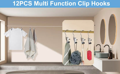 Boot Hanger Clips, 12-Pack Laundry Hanging Hooks Clothes Pins for Closet Organizer, Heavy Duty Hanger Clips for Pants, Socks, Towels, Hats, Boots, and Travel, Space-Saving Clothes Clips for Home Use