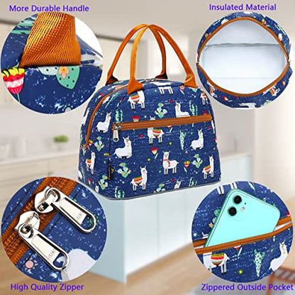 FlowFly Insulated Lunch Cooler Bag - Tote Bag Organizer for Women/Men, Alpaca - color: Alpaca