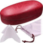 MyEyeglassCase Hard Sunglasses case - Women Glasses Case Holder - Large Durable Eyeglass Case Hard Shell with Pouch & Cloth - color: Burgundy Distressed