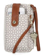 Mundi Jacqui RFID Crossbody Wallet for Women, Vegan Leather Small Travel Handbag with Phone Holder, Compact Organizer with Card Slots and Removable Strap, Vacation Purse in Bridgehampton Sand - color: Bridgehampton Sand