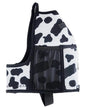 Half-Gallon Fitness Hydration Cover | Neoprene Insulated Cooling & Portable Gym Water Bottle Carrier | CASE with Storage Pockets - color: COW BLACK/WHITE