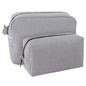 2pcs Makeup Bag Travel Toiletry Bag for Women Lightweight Make Up Bag Purse Organizer Pouches Large Cosmetic Bag Small Makeup Pouch Medicine Bag Travel Essentials for Women Black - color: black
