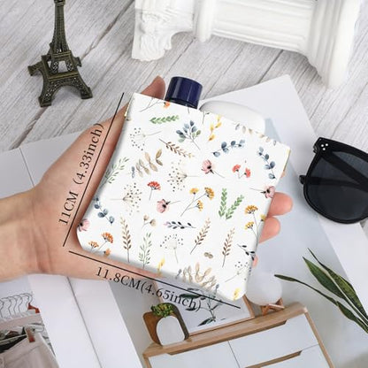 2Pcs PU Leather Small Squeeze Coin Purse Pouch Mini coin Bag Unique And Cute Wallet Cosmetic Bags Change Bag For Women Girls Men White And Purple Floral - color: White And Purple Floral