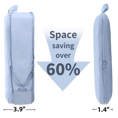 tianzong Compression Packing Cubes for Suitcases, Luggage Organizer Bags Set for Travel (2-Pack Medium, Black) - color: 2-Pack Medium, Black