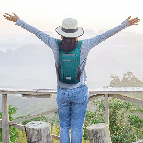 G4Free 10L/15L Hiking Backpack Lightweight Packable Hiking Daypack Small Travel Outdoor Foldable Shoulder Bag - color: Teal Blue, size: 20L