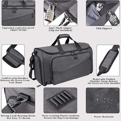 HILOMON Travel Garment Duffle Bag with Laptop Compartment, RFID Blocking Convertible Suit Bag Name Tap Pocket Carry On 2 in 1 Hanging Suit Travel Duffel Work Pouch - color: Laptop Compartment