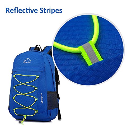 Outdoor Water Resistant Hiking Backpack - color: Blue
