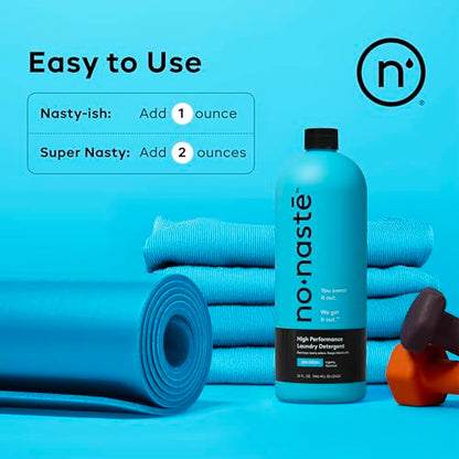 Nonaste Zen Fresh Activewear Laundry Detergent (32 Fl Oz, Pack of 1) – High Performance Detergent, Eliminates Trapped Sweat & Odors | Laundry Safe for Fabrics and Sportswear, Fresh Scent, 32 Loads - size: 32 Fl Oz (Pack of 1)