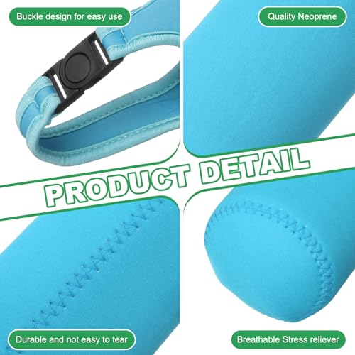 uxcell 2pcs Neoprene Carrier Water Bottle Sleeve, 15.5-20oz Insulated Water Glass Bottle Carrier Bag Collapsible Drink Bottle Sleeve Cover Holder with Handle, Blue - color: Blue
