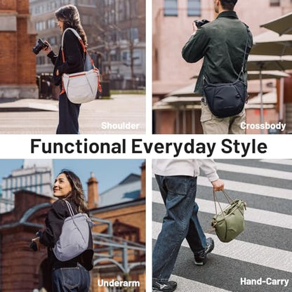 PGYTECH OneGo Rope Strap Camera Bag – Multifunctional Shoulder Bag for Urban Photographers. Compact Camera Bag Compatible with Sony/Canon/Nikon/Mirrorless Cameras/Pocket4, Lilac - color: Lilac