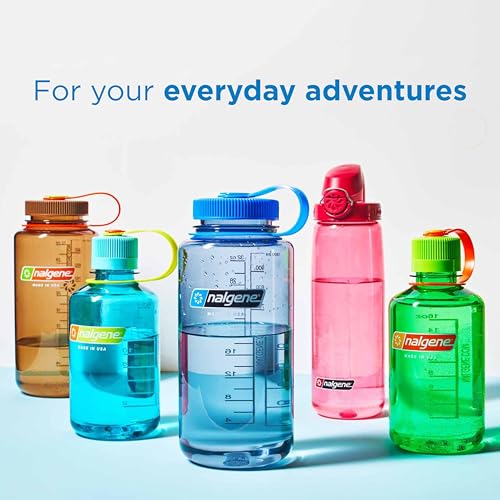 Nalgene 32 oz Narrow Mouth Water Bottle | BPA-Free, Durable & Leak Proof, Lightweight Bottle for Hiking, Gym & Travel, Grey (Pack of 6) - color: Grey, size: 32 Ounces (Pack of 6)