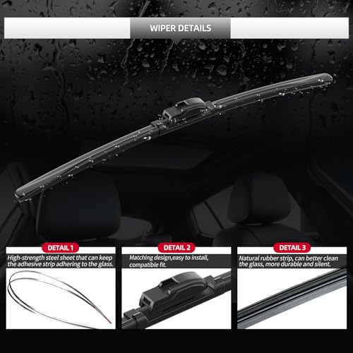 Replacement for Chevrolet Equinox 2022 2023 2024 Rear Windshield Wiper Blade and Arm Assembly-All-weather Back Window Wiper Arm Blade Complete Set - size: For Chevrolet Equinox 2022-2024