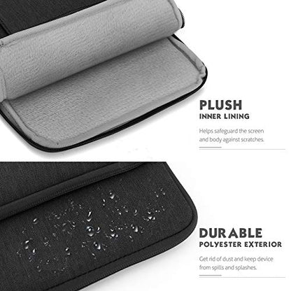 MoKo 9-11 Inch Tablet Sleeve Bag Carrying Case with Storage Pockets Fits New 11-inch iPad Air M4 2026/iPad Pro M5, iPad Pro/A16 11, iPad Air 5/4th 10.9, iPad 9/8th 10.2, Tab S8/S9 11,Black & Gray - color: Black & Gray, size: 9-11 Inch