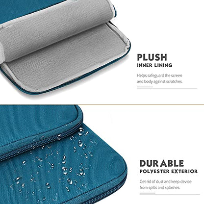 MoKo 9-11 Inch Tablet Sleeve Bag Carrying Case with Storage Pockets Fits New 11-inch iPad Air M4 2026/iPad Pro M5, iPad Pro/A16 11, iPad Air 5/4th 10.9, iPad 9/8th 10.2, Tab S8/S9 11,Peacock Blue - color: Peacock Blue, size: 9-11 Inch