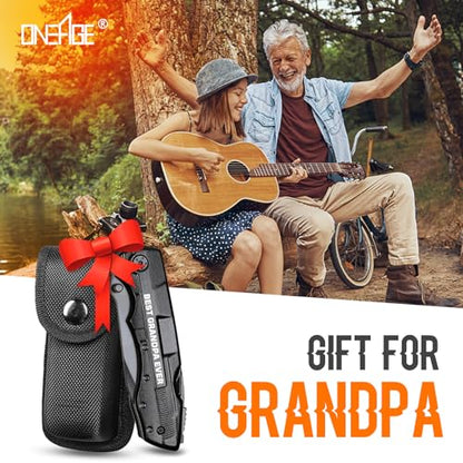 Grandpa Gifts, "BEST GRANDPA EVER" Multitool Knife, Stocking Stuffers for Grandpas, Grandpa’s Christmas Birthday Gifts Idea for Grandfather, Grandpa Fathers Day Gift, Grandpa’s Gift - style: GRANDPA GIFTS