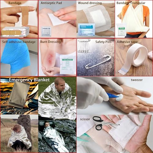 Universal IFAK Trauma First Aid Kit Molle Pouches Emergency Survival Kit Suitable for Home, car, Travel, Camping, Hiking, Sports, Outdoor Emergencies-Quick Response First Aid Essentials(CP) - color: Cp