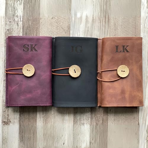 HARDISTON Custom Leather Tech Organizer Roll – Personalized Cord Pouch for Travel Tech Accessories, USB Cables, Charger, Passport, SD Cards – Handmade Gift for All