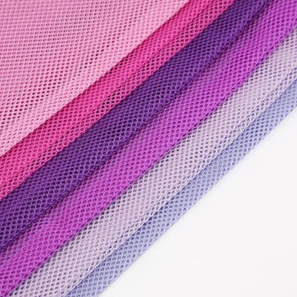 Frienda 6 Pieces Mesh Stuff Sack, 11 x 15 Inch Durable Nylon Drawstring Laundry Bag for Rinsing Beach Toys, Seashell Collecting, Mesh Bags for Travel(Gradient Purple) - color: Gradient Purple