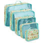Sanrio's Hello Kitty Packing Cubes - 5 Piece Packing Cube Bags - Travel Essentials - Suitcase Luggage Organizer Set - Hello Kitty and Friends, My Melody, Kerromi, Kerropi, Badtz-Maru (Kerropi) - color: Green