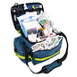 Lightning X Products Lightning X Mid-Sized First Responder EMT Bag | LXMB25 Fully Stocked Aid Kit w/ 200+ BLS Supplies - Blue - color: Blue