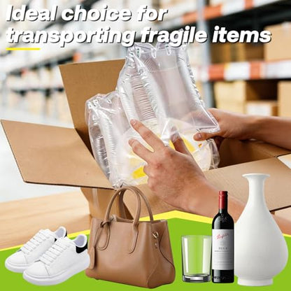 250 Count Packing Air Pillows for Shipping with Pump Inflatable Shipping Supplies Box Filler Alternative to Packing Peanuts Size 3.54" x 7.87" - color: 3.54" x 7.87", size: 250 Count