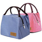 2PCS Lunch Bags Reusable Lunch Tote Bags Portable Lunch Cooler Bag Lunch Holder Insulated Lunch Box Bag for Picnic Office Beach (Blue+Red) - color: Blue+Red