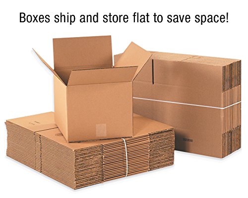 Tape Logic Shipping Boxes Long 10"L x 4"W x 4"H, 25-Pack | Corrugated Cardboard Box for Packing, Moving and Storage - size: 10" x 4" x 4"