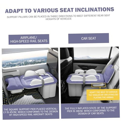 Toddler Airplane Bed, Comfortable Toddler Inflatable Bed with Pump, Patch Kit and Storage Bag, Portable for Car, Plane, Travel, Camping Airplane.