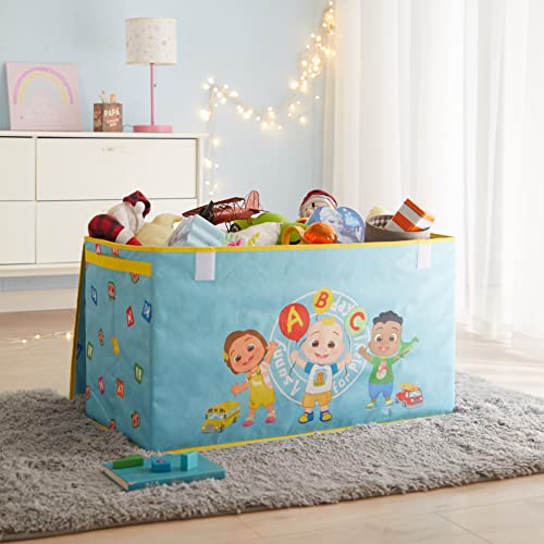 Idea Nuova Cocomelon Collapsible Children’s Toy Storage Trunk, Durable with Lid - color: Cocomelon