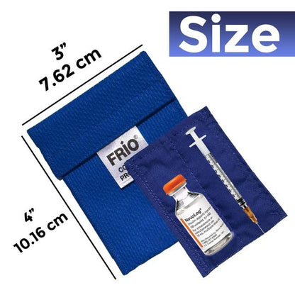 FRIO Cooling Wallet - Insulin Cooler for 45+ Hours of Stress Free On The Go - Blue - Mini - color: Blue, size: Mini