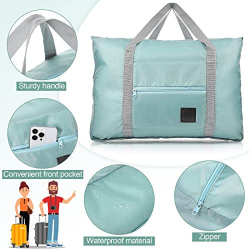 Reginary 10 Pcs Travel Duffel Bags Bulk Gifts Graduation End of Year School Goodie Bag Foldable Airlines Personal Item Carry Women Weekender Overnight Lightweight Luggage Sport Gym Business Essentials