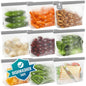 Dishwasher Safe Reusable Storage bags Stand Up - BPA Free Reusable Sandwich bags - Leakproof Gallon Freezer bag, Food Storage bag - Grey 9 Sandwich - color: Grey (9 Sandwich)